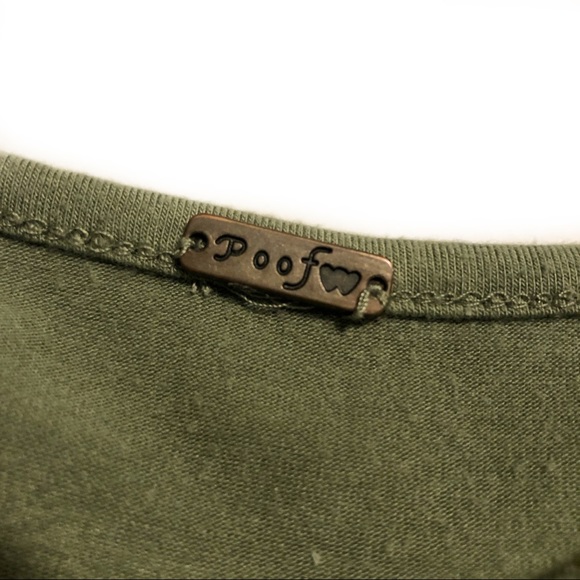 Poof Strappy T Shirt Dress Flowy V neck Modest - Picture 4 of 6